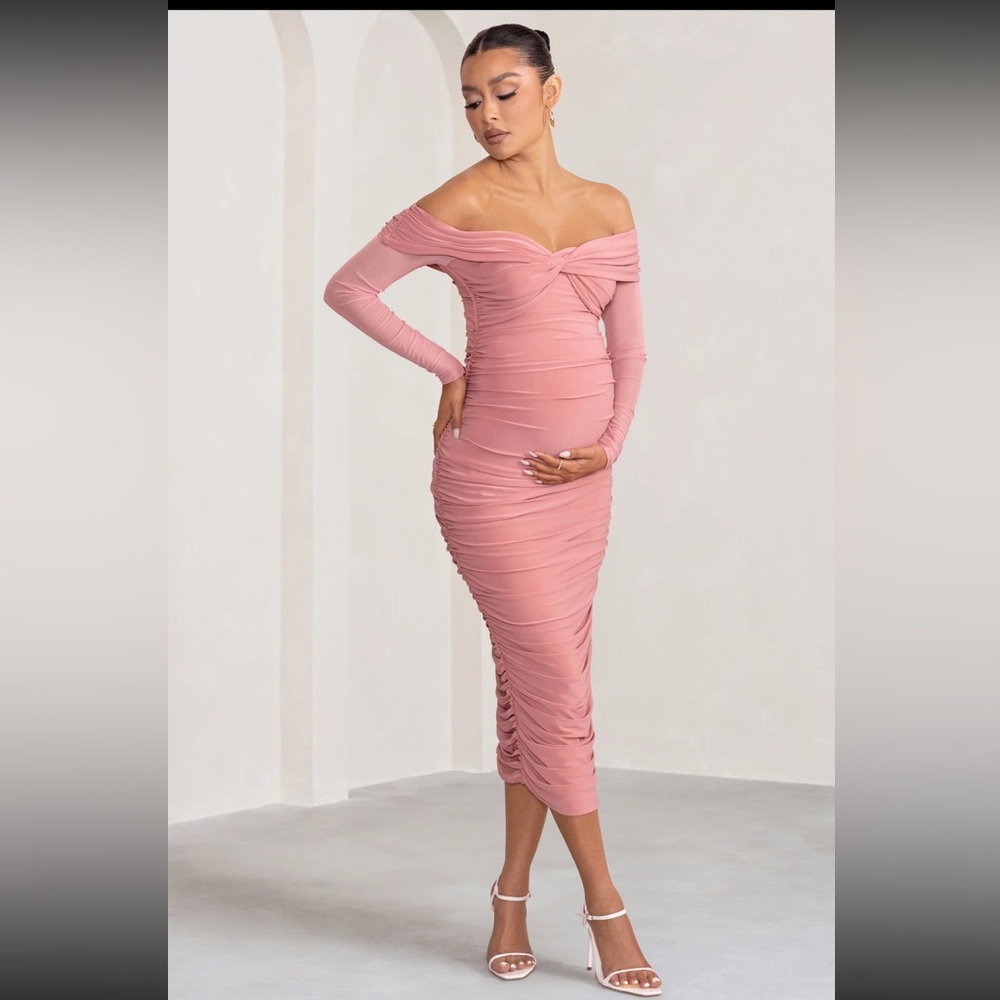 Pink dress - maternity